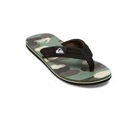 Quiksilver Molokai Layback II, Sandalia Hombre, Color Negro, marrón y Verde, 42 EU