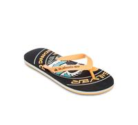 Quiksilver MOLOKAI SCREEN - Sandalias para hombre, color negro/amarillo, talla 43 EU, negro amarillo, 43 EU