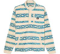 Quiksilver - No Destination Fleece Quik Life Stripe Peyote - Talla S - Beige Beige S