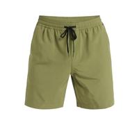 Quiksilver - Pantalón Corto para Hombre, Color Verde y XL