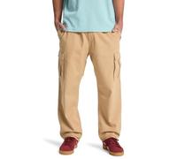 Quiksilver - Pantalón Taxer Regular Cargo Pant para Hombre, Color marrón