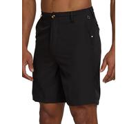 Quiksilver Pantalones cortos para hombre grandes y altos, híbridos, elásticos, anfibios, de secado rápido, Negro -, 5X