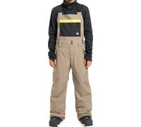 Quiksilver - Pantalones de esquí niños - Mash Up Youth Bib Fallen Rock - Talla Infantil 14 años - Beige Beige 14 años