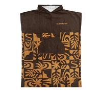 Quiksilver Poncho de surf con capucha para hombre, color marrón, talla única