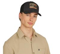 Quiksilver Premium Cotton Adjustable Snap Back Logo Gorra de béisbol, Carbón Vegetal, Talla única para Hombre