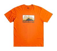 Quiksilver QS Gradient Mountains SS Camiseta, Marron, Estándar para Hombre