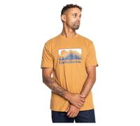 Quiksilver QS Gradient Mountains SS Camiseta, Marron, Estándar para Hombre