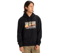 Quiksilver Retro Fade Hoodie Polar, Negro, M para Hombre