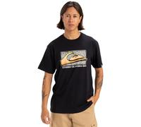 Quiksilver Retro Fade SS Camiseta, Black, L Hombre