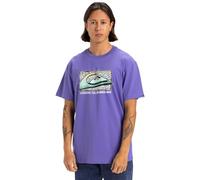 Quiksilver Retro Fade SS Camiseta, Dusted Peri, XS Hombre