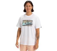 Quiksilver Retro Fade SS Camiseta, White, XL Hombre
