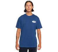 Quiksilver Retro Link - Camiseta de Manga Corta - Hombre - Azul.