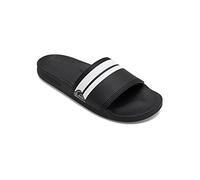 Quiksilver Rivi Slide, Sandalia Hombre, Negro (Black Black White Xkkw), 45 EU