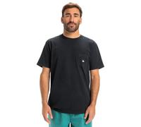 Quiksilver Salt Water Pocket SS tee Camiseta, Black, S Hombre