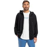 Quiksilver Salt Water Zip Hoodie Sudadera, Black, S para Hombre