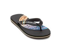 Quiksilver Sandalia Molokai Art II Youth para niños, Color Negro, Blanco y Negro., 28