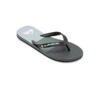 Quiksilver Sandalia Molokai Stripe para hombre, Black Grey Green, 46 EU
