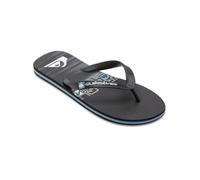 Quiksilver Sandalia Molokai Stripe para hombre, negro, negro y azul, 40 EU