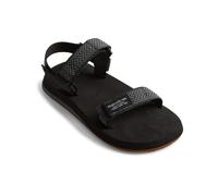 Quiksilver Sandalias para niños con diseño de mono, con jaulas, Black Grey Black, 28 EU