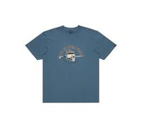 Quiksilver, Skull Lines Camiseta de Manga Corta, Hombres, XS, Coronet Blue