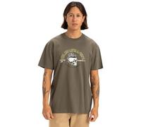 Quiksilver Skull Lines SS Camiseta, Grape Leaf, L Hombre