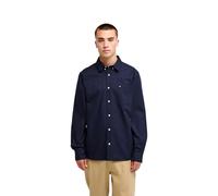 Quiksilver Smoke Trail Oxford - Camisa de Manga Larga - Hombre - Azul.