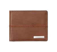 Quiksilver Billetera plegable Stitchy Accesorio de viaje triple para hombre Marrón chocolate L