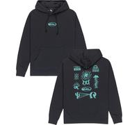 Quiksilver - Sudadera Polar con Capucha (Salt Water), Color Negro