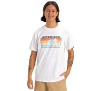 Quiksilver, Sun Faded Camiseta de Manga Corta, Hombres, XL, White