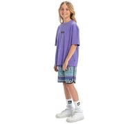 Quiksilver SURFSILK Scallop YTH 17 Pantalones Cortos, Global Heat Dusted Peri-PMG6, 24 para Niños