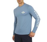 Quiksilver Swimwear Regular Fit UPF 50 Long Sleeve Sun tee Camisa de protección de Sarpullido, Sombra Azul, X-Large para Hombre