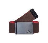 Quiksilver The Jam 5 Cinturón, Chocolate Brown/Salsa, Talla única para Hombre
