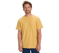 Quiksilver Top de Punto de Manga Corta Slub Roundneck Amarillo XXL