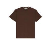 Quiksilver Top de Punto de Manga Corta Slub Roundneck Marrón XS
