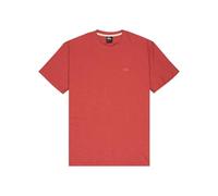 Quiksilver Top de Punto de Manga Corta Slub Roundneck Rosa XXL