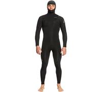 Quiksilver - Traje de neopreno GBS para hombre con capucha y cierre en el pecho de 5/4/3 mm, color negro, capas de calor térmico cálido