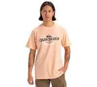 Quiksilver, Typed out Camiseta de Manga Corta, Hombres, L, Peach Parfait