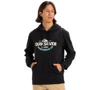 Quiksilver TYPED out Hoodie Polar, Negro, Large para Hombre