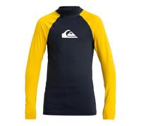 Quiksilver - Upf50 LS Youth Licra, Niño, Dark Navy/Solar Power, 10 años