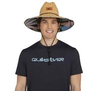 Quiksilver Wide Brim Outdoor Sun Protection Lifeguard Sombrero para el Sol, Blanco (Sea Spray), S-M Hombres