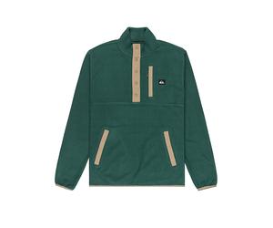 QUIKSILVER Zipshirt de capa base para hombre No Destination Hs verde oscuro | S