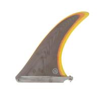 Quilla Única Aerodinámica , Amarillo con Logotipo | Semitranslúcida, Quilla 9 Pulgadas con Tornillo, Quilla para Tabla , Longboard