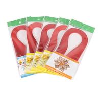 Quilling Paper Strips DIY Origami Paper 3mm Width 600 Strips Pure Color Hand Craft Decoration for Kids Adults Art Projects (Roja)