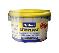 Quilosa Liteplast Tapagrietas para Madera Secado rápido Pino 250 ml | Relleno acrílico ligero para reparación de madera- No se agrieta - Se puede lijar y pintar - Interior y Exterior