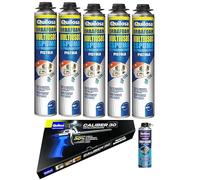 QUILOSA -LOTE 5 Espumas Multiusos ORBAFOAM con Limpiado QUILOSA y Pistola Azul Aplicación