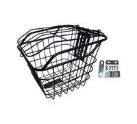 QUILSTM Cesta delantera para bicicleta desmontable con tapa. Fácil instalación. Apta para todo tipo de bicicletas. Solución de almacenamiento diario resistente y de capacidad.