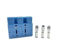 QUILSTM Conector de cable de tierra de 175 A | Conexión y,Azul | Construcción resistente ABS con accesorio para enchufe Para Anderson