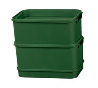 QUILSTM Práctica Bandeja de siembra de Niveles para germinar fácilmente Diversos brotes de Soja en casa. Bandeja para germinar, germinador de Semillas, etc, Verde Intenso, 23x16x24cm