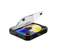 QUILSTM Reproductor de CD de Escritorio con Pantalla LED compacta y batería Recargable. Música para Llevar en casa: Disfruta de tu música en CD o USB de Forma inalámbrica, Negro, 135 x 135 x 25 mm