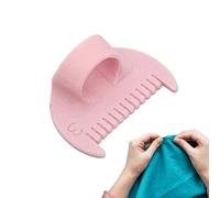 Quilt Guide Pieza - Plantilla de costura a mano, herramienta de medición de aguja, forma flexible reutilizable, diseño de protección para pulgar, superficie de marcado fácil con alineación de ranura